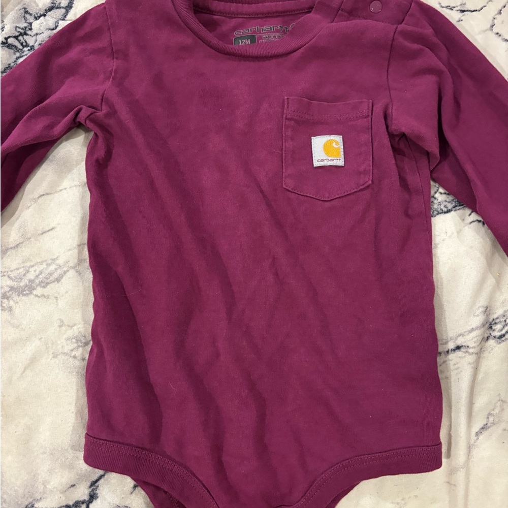 Carhartt Kids Long Sleeve Bodysuit - Rich Purple